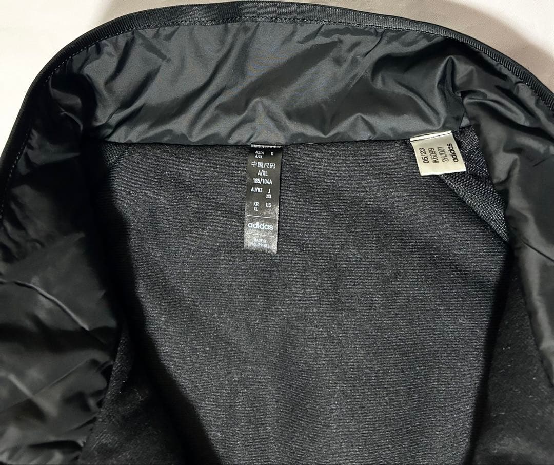 adidas アディダス ウィンドブレーカー パデッド セットアップ 2XL 黒