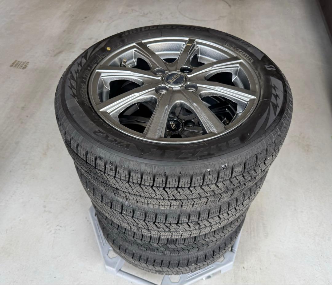 ミチ　ハスラー　スタッドレス　165/60 R15 ブリザックVRX2
