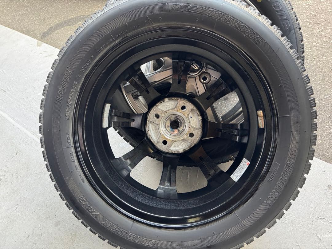 ミチ　ハスラー　スタッドレス　165/60 R15 ブリザックVRX2