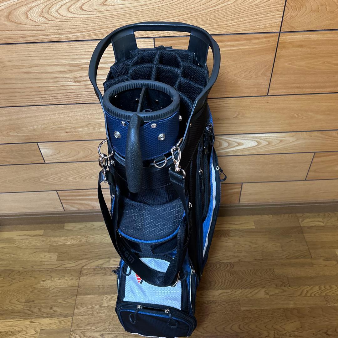 PGM スタンド式ゴルフバッグ 青黒
