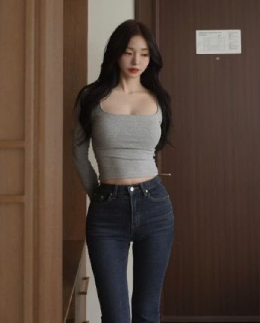 新品♡KINDAME High Waist Semi Bootcut カインダミ