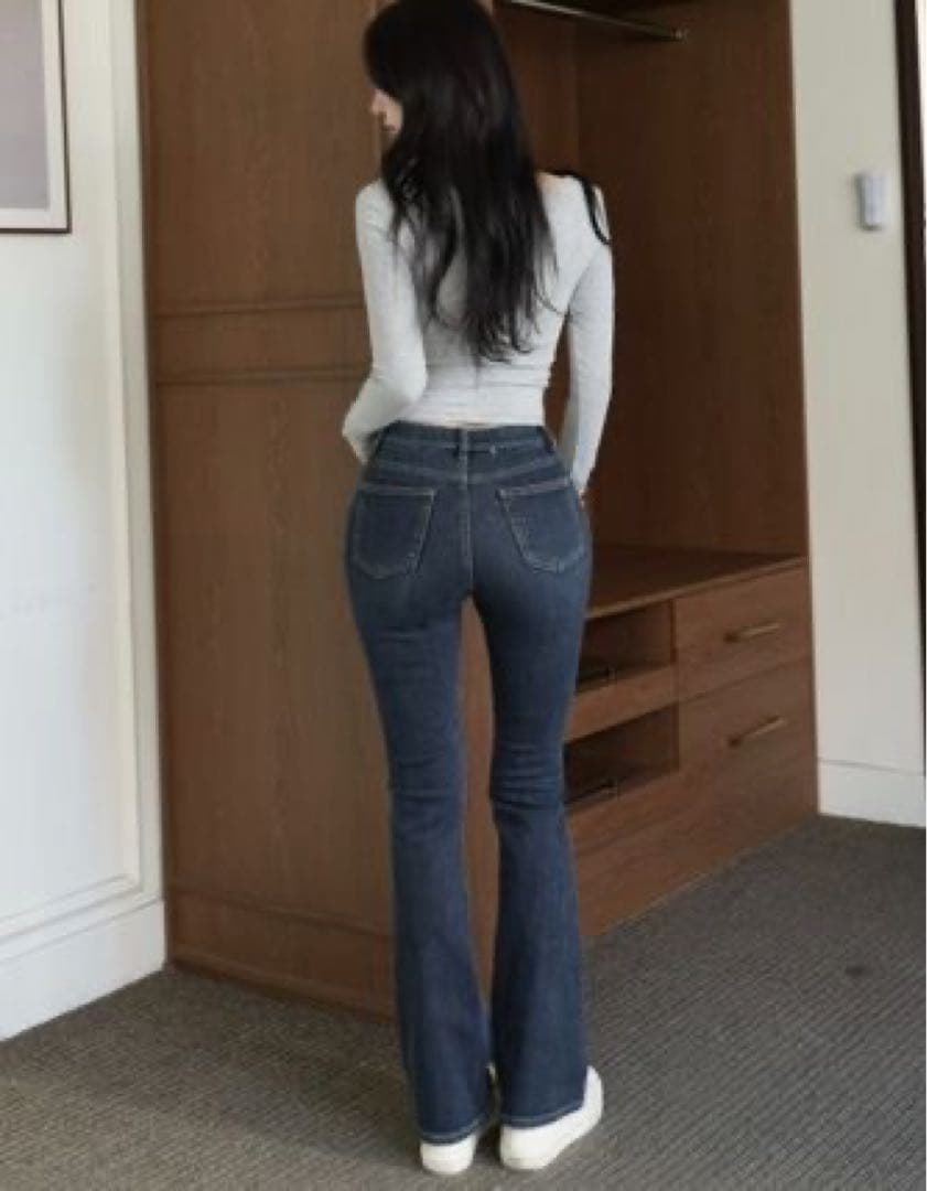 新品♡KINDAME High Waist Semi Bootcut カインダミ