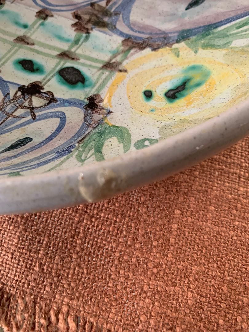 ビヨンヴィンブラッド　大型レアなスタジオ作品可愛い少女絵皿1955年初期作品！