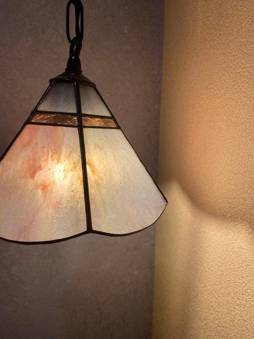 ステンドガラスペンダントライト 装飾工芸品規格（ミニステンドグラス付き）