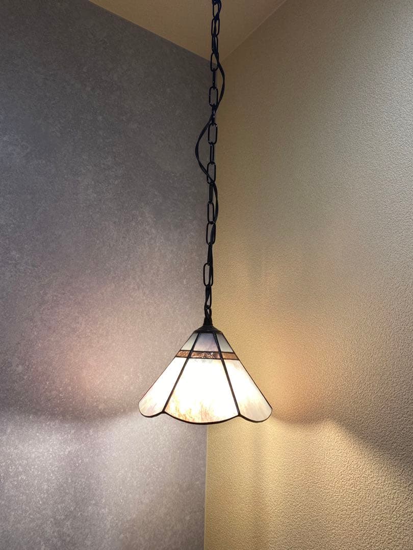 ステンドガラスペンダントライト 装飾工芸品規格（ミニステンドグラス付き）