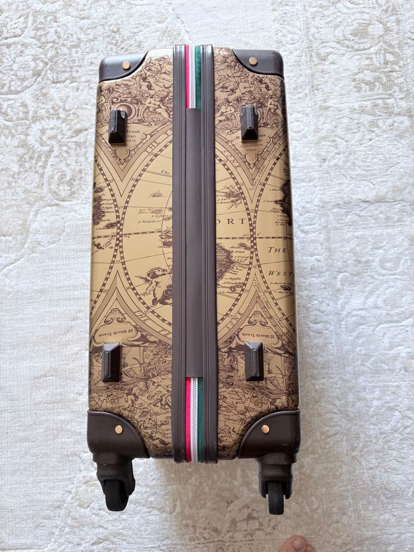 【完売品　値下げ】WORLD Trunk/BR地図柄トランクケース