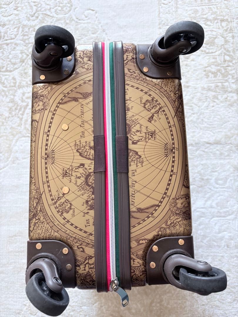 【完売品　値下げ】WORLD Trunk/BR地図柄トランクケース