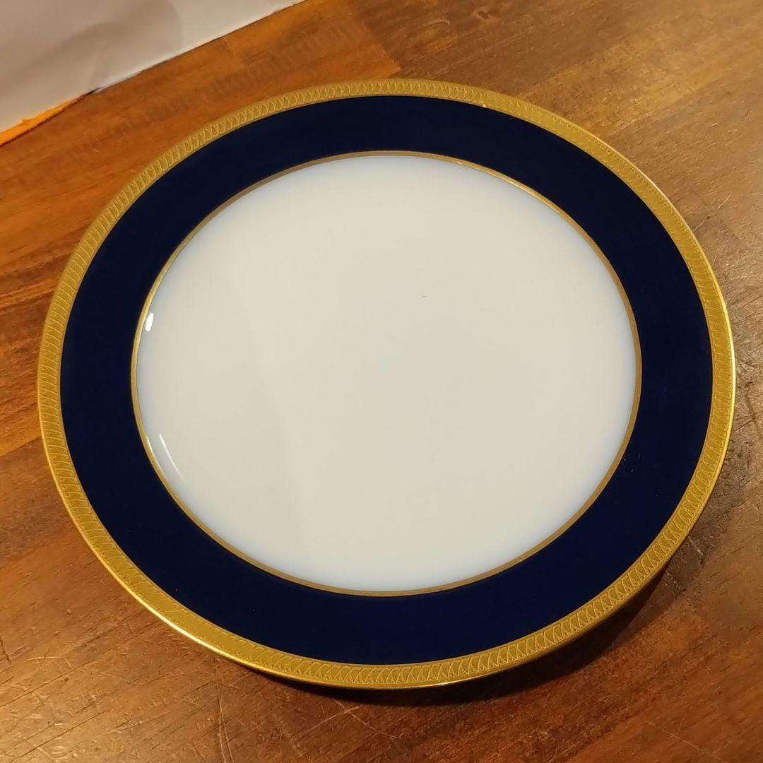 大倉陶園　瑠璃　エンボス 皿　プレート　約25.8cm 6枚