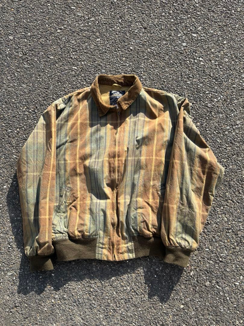 90s ポロ ラルフローレン オイルドジャケット コーデュロイ襟