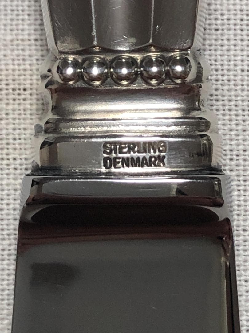 美品 ジョージジェンセン ACORN ディナーナイフ STERLING ②