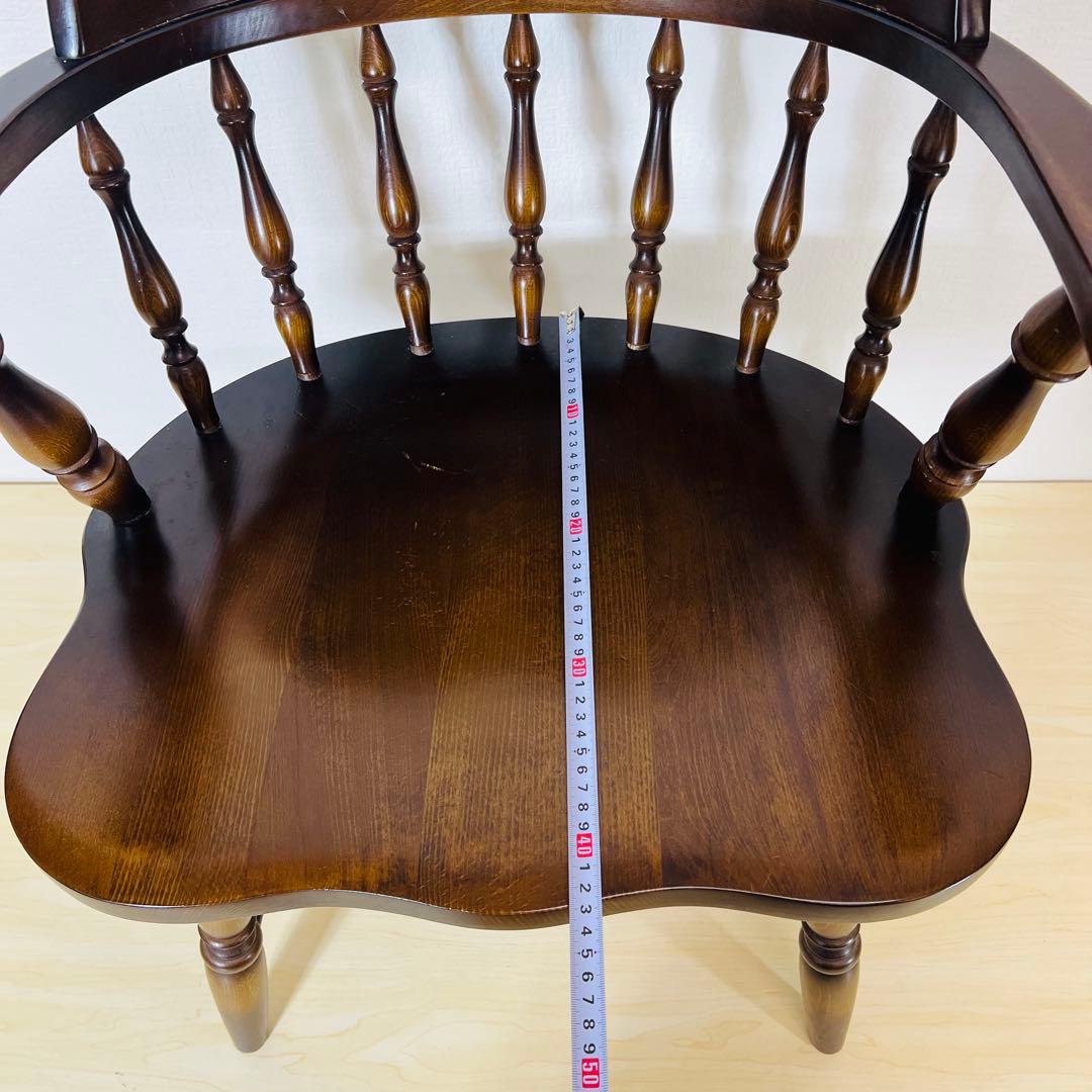 飛騨産業 キツツキ ダイニングチェア アンティーク イス 椅子 アームチェア