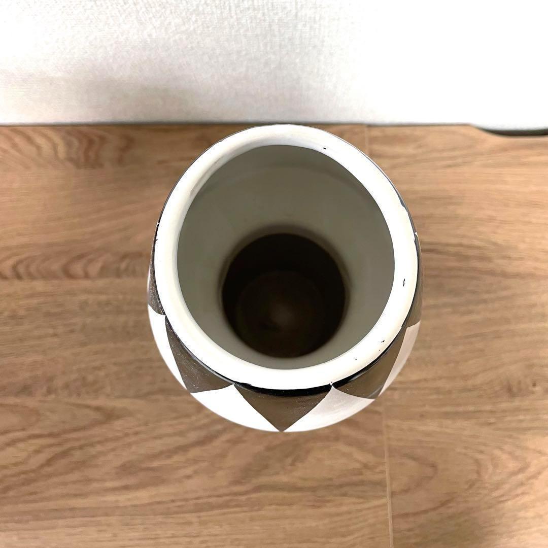 花瓶 モノトーン お正月フラワーアレンジ 高級感 オシャレ 海外 陶器 新品