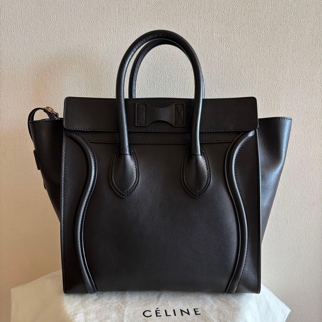 CELINE セリーヌ　ラゲージ　ミニ　ブラック