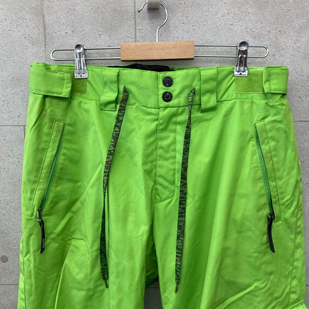 kissmark キスマーク スノーボードウェア パンツ メンズ L 黄緑