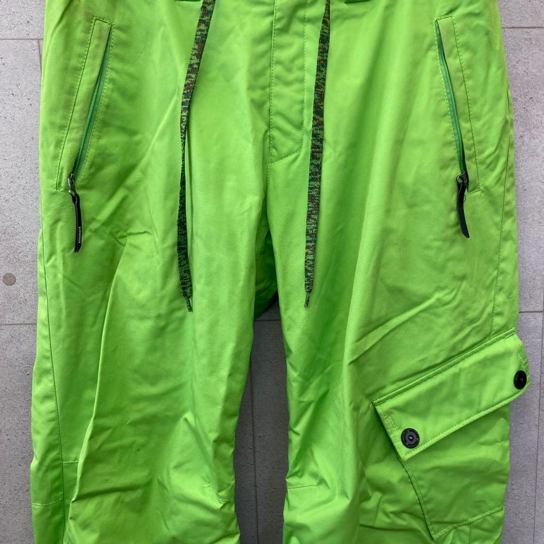 kissmark キスマーク スノーボードウェア パンツ メンズ L 黄緑