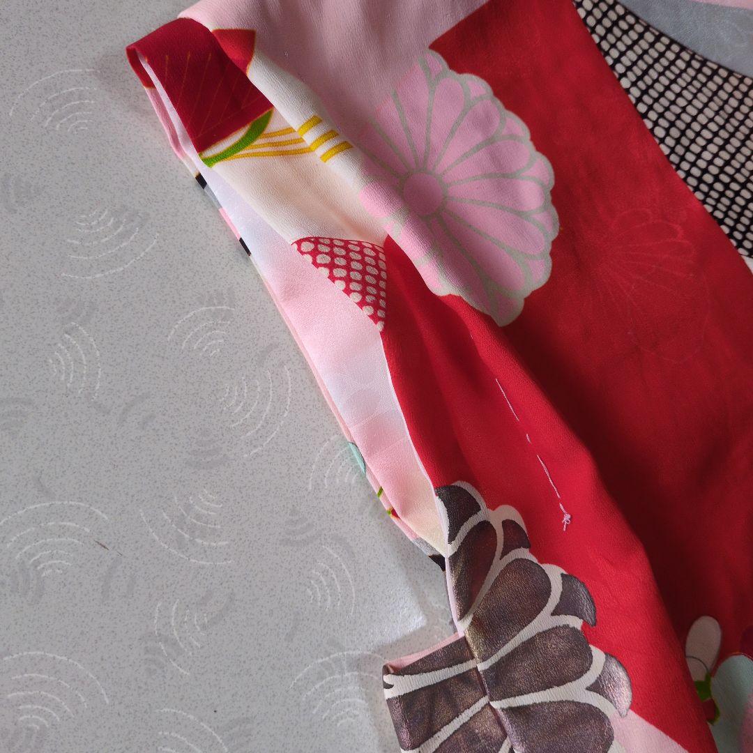 七五三３歳女の子正絹手作りの被布（中綿無し）