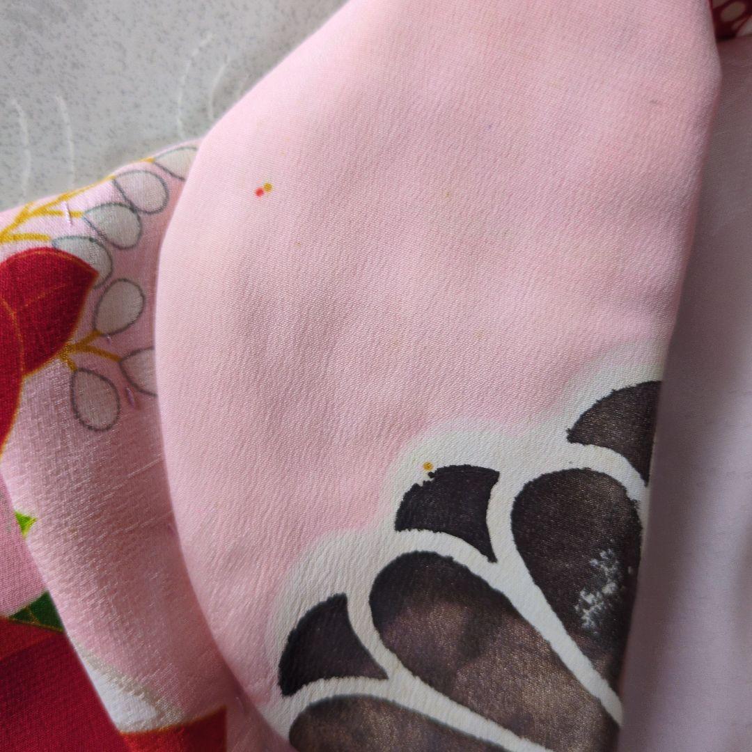 七五三３歳女の子正絹手作りの被布（中綿無し）