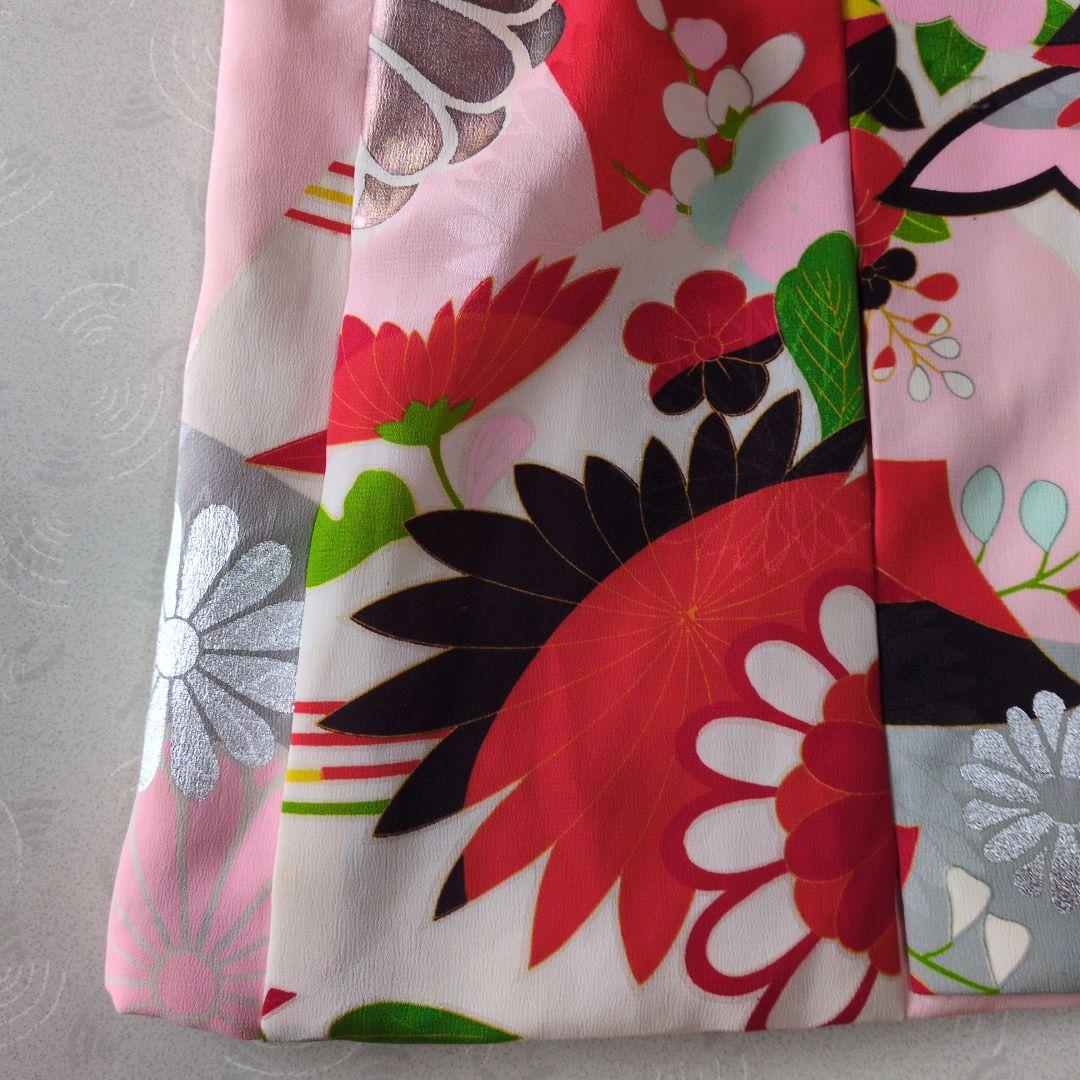 七五三３歳女の子正絹手作りの被布（中綿無し）