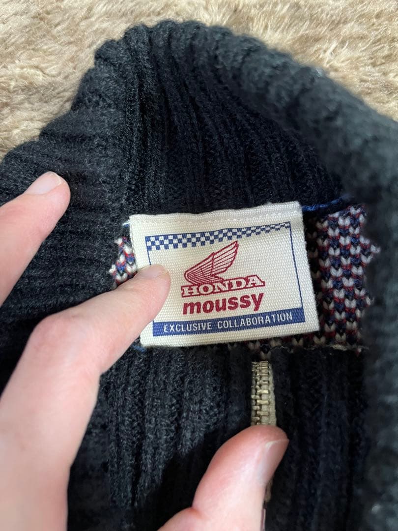 トップス MOUSSY HONDA JACQUARD KNIT