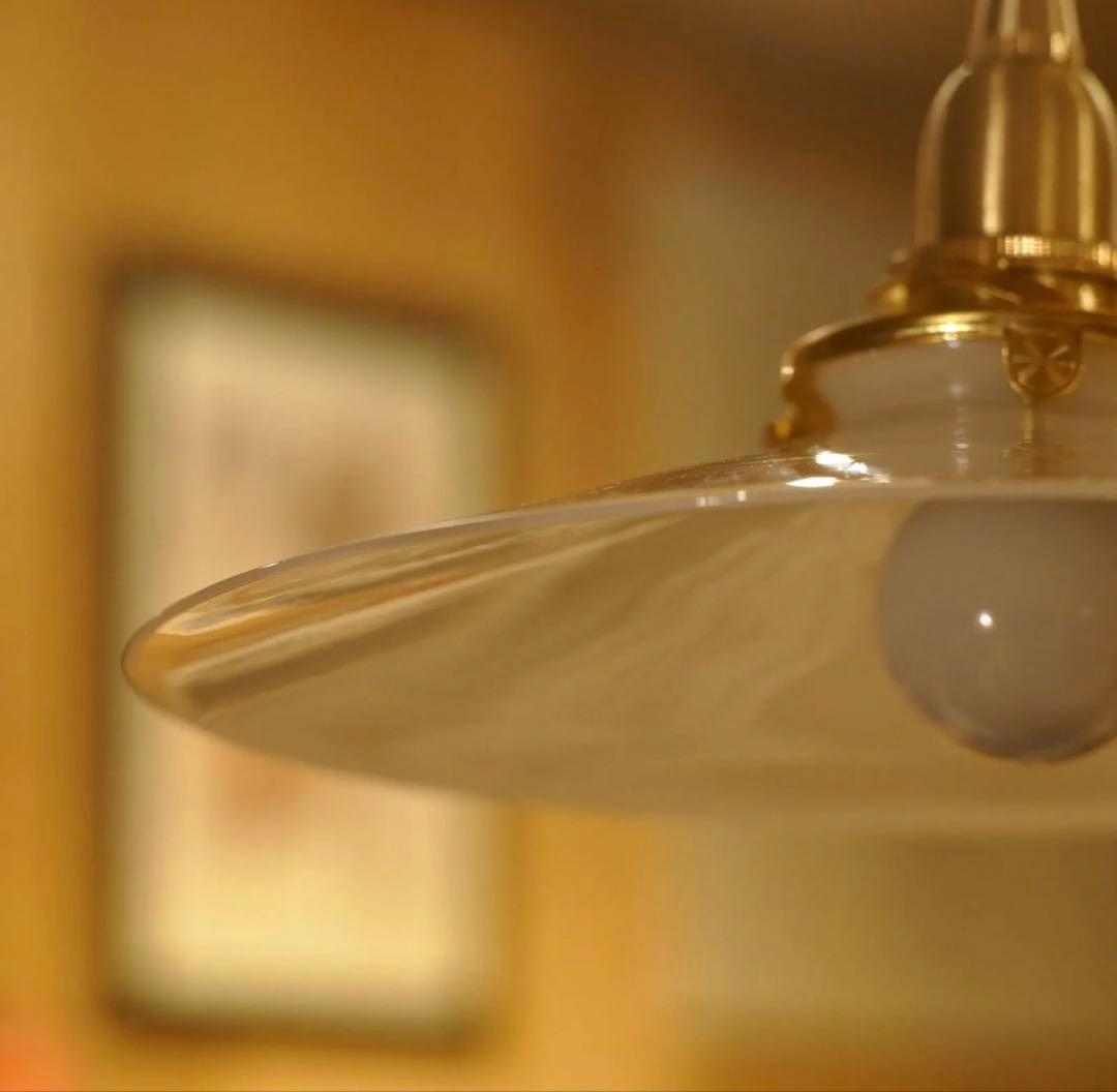 ミルクガラス｜ペンダントライト｜ビンテージ