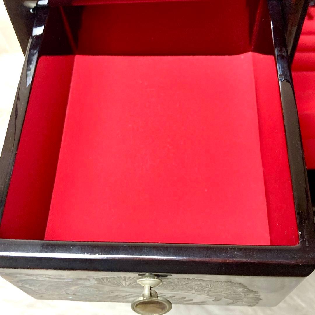 【未来】螺鈿細工 漆工芸 アクセサリーケース 宝石箱 韓国伝統工芸
