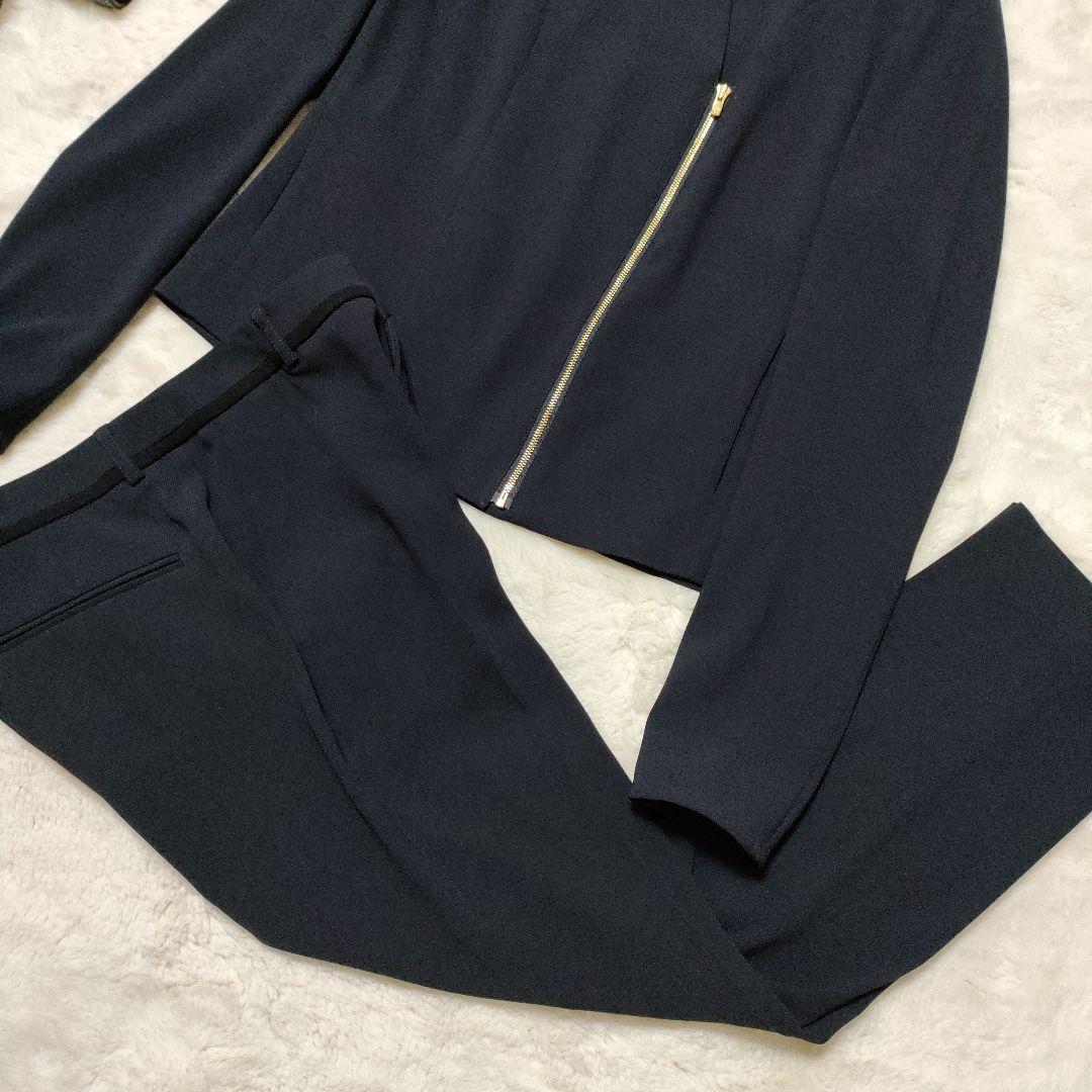 美品　beige, 　ベイジ　スーツ　セットアップ　ネイビー　ストレッチ