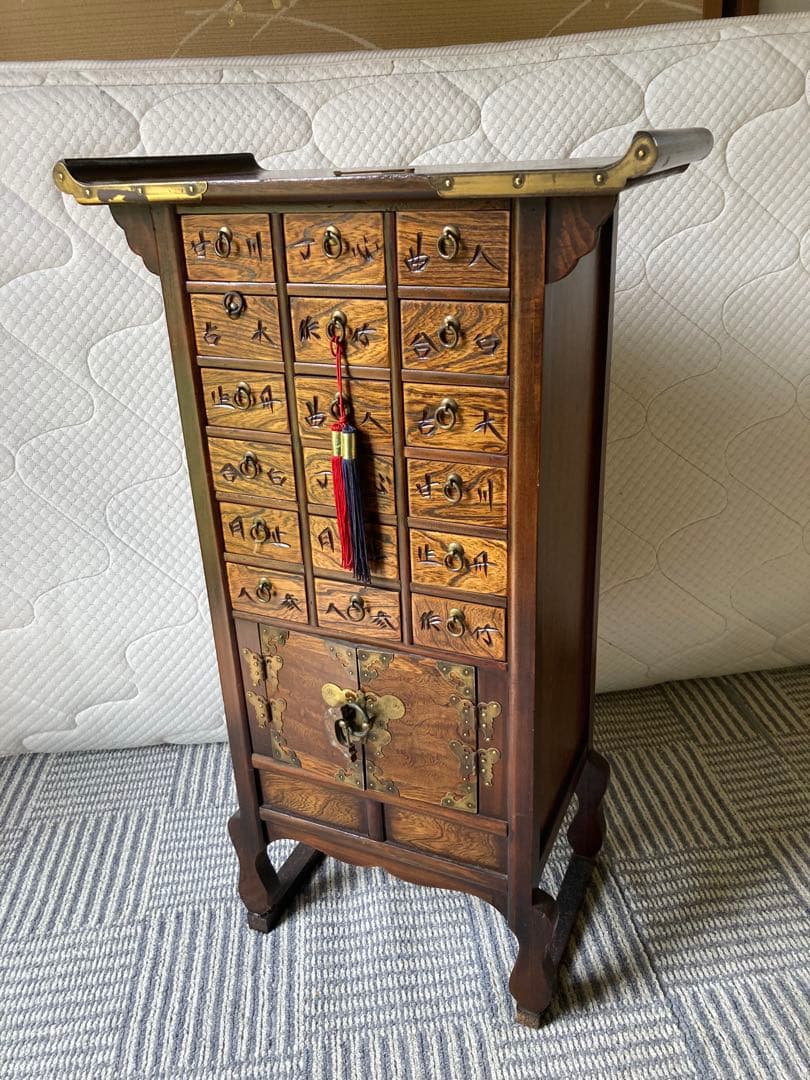 木製多段引き出し収納タンス