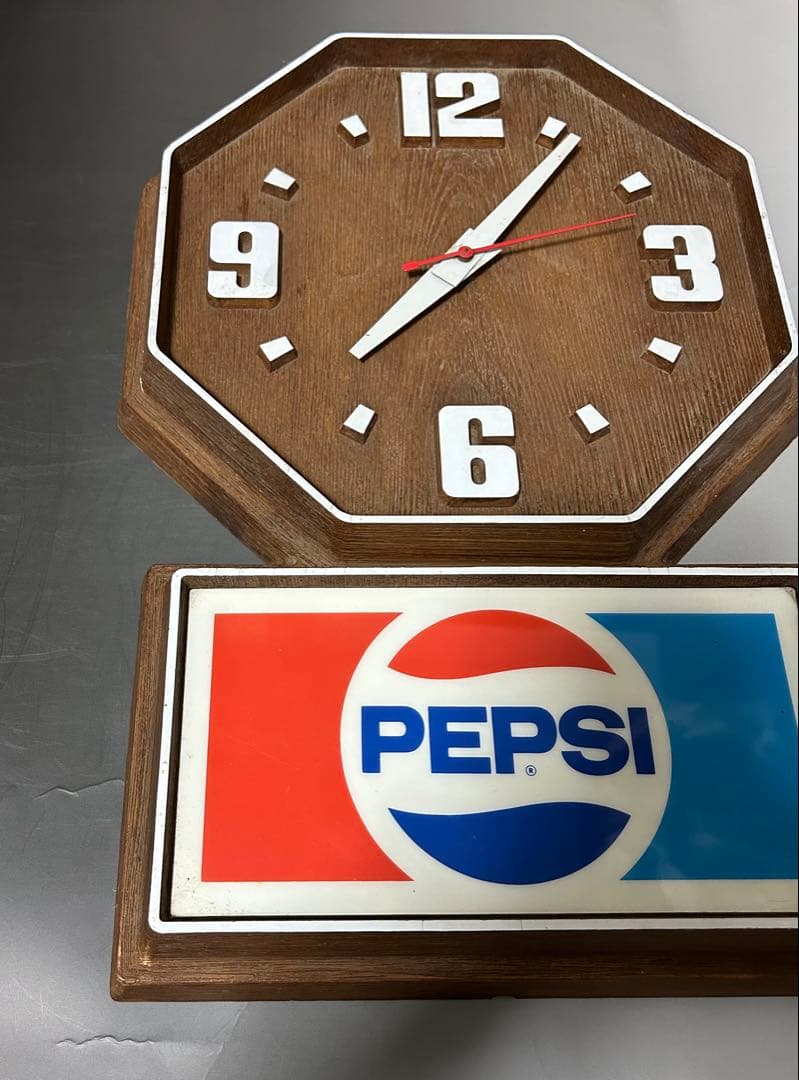 #150 ビンテージ PEPSI COLA ペプシコーラ 壁掛け時計/1986年