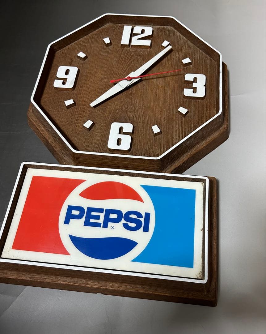 #150 ビンテージ PEPSI COLA ペプシコーラ 壁掛け時計/1986年