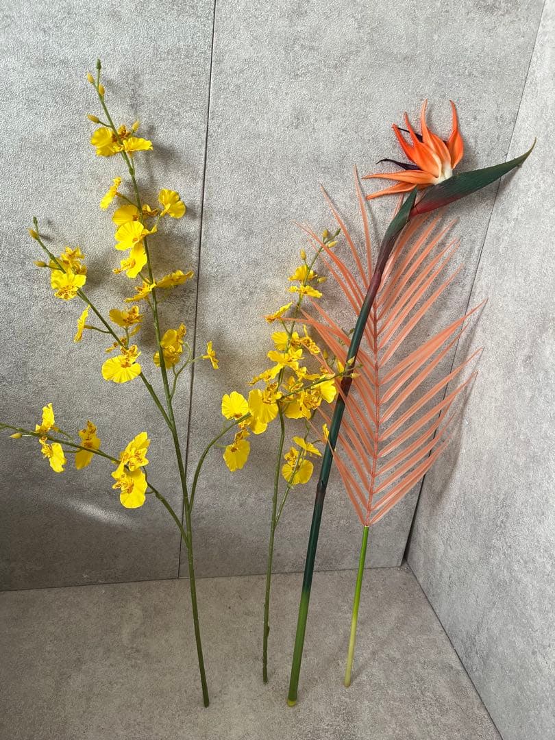 ストレチア　造花　アレンジ