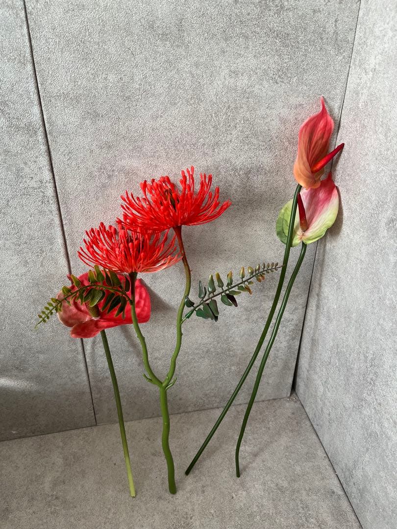 ストレチア　造花　アレンジ