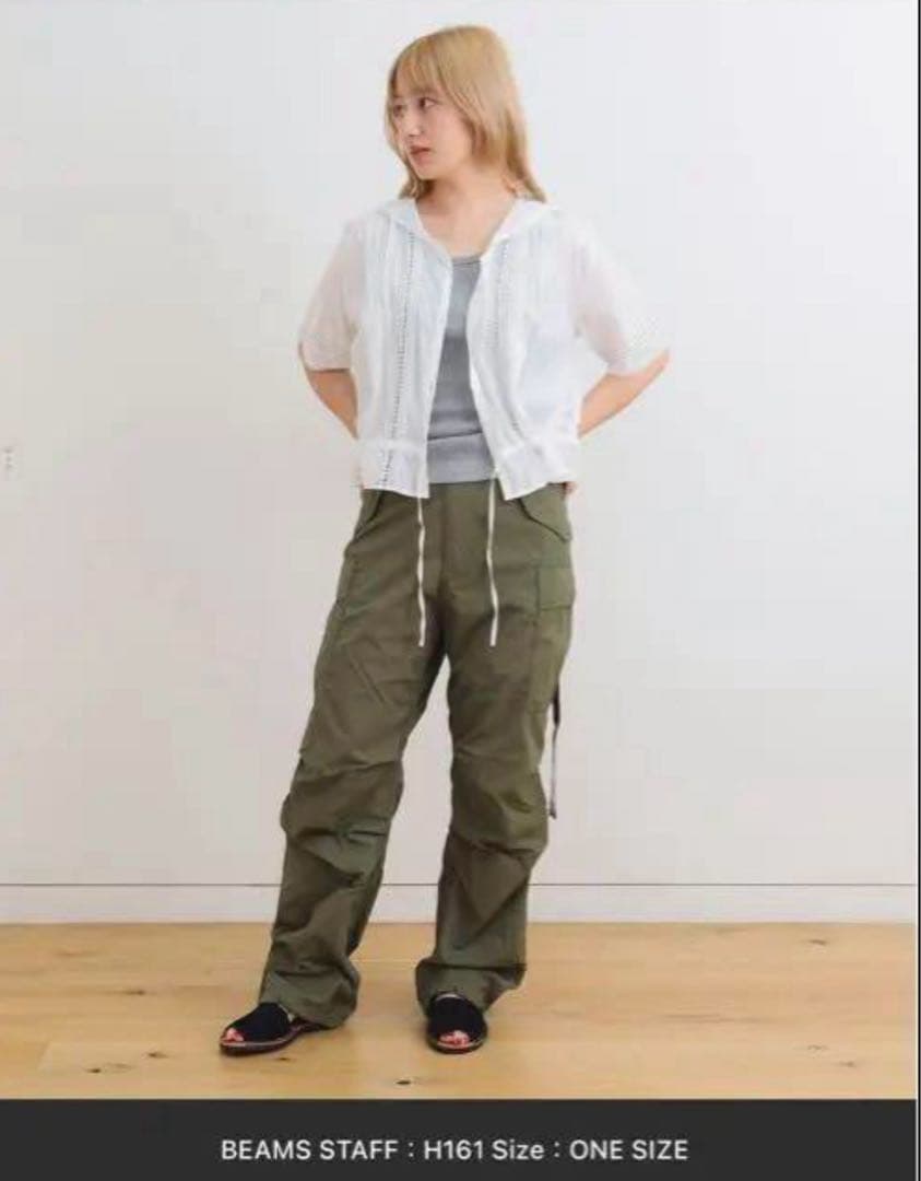 BEAMS BOY ヴィンテージ レース ショートシャツ