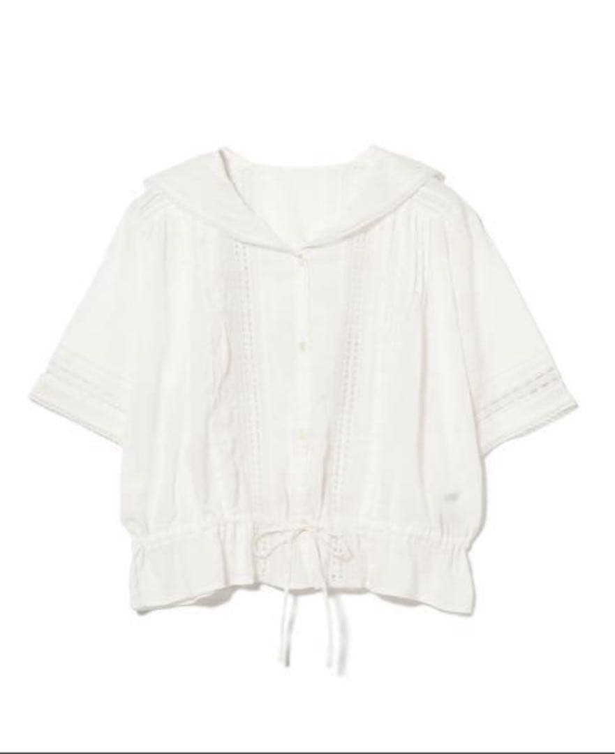 BEAMS BOY ヴィンテージ レース ショートシャツ