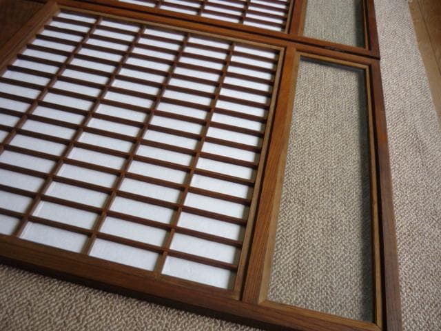 衝立・間仕切り　パーテーション　屏風　ガラス入り