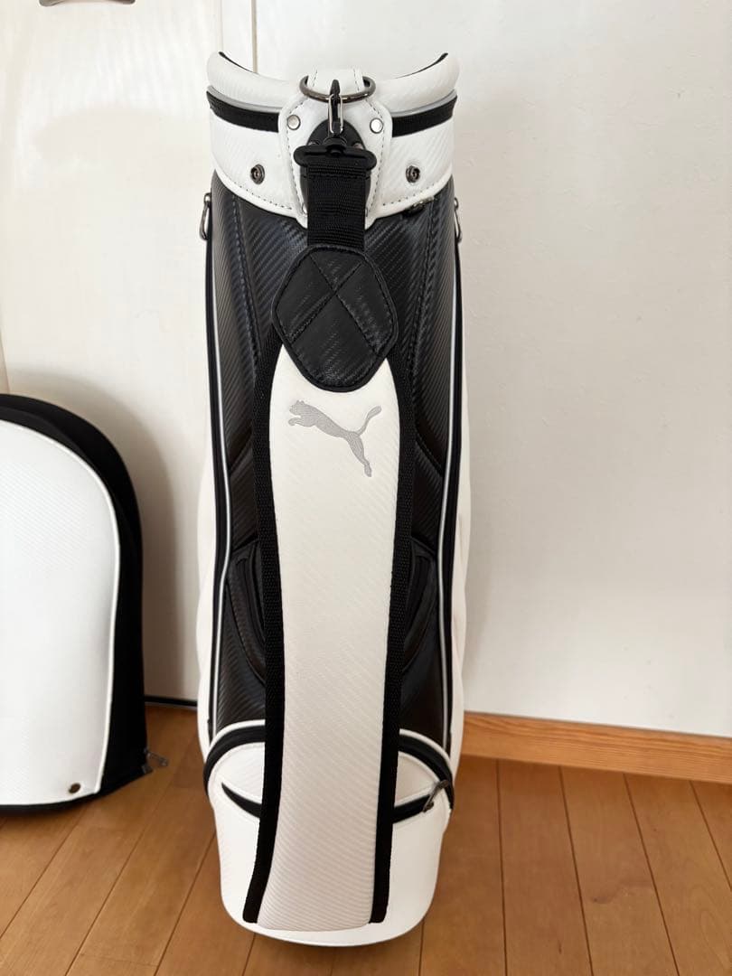 PUMA プーマ コア キャディバッグ ホワイト/ブラック 9.0型