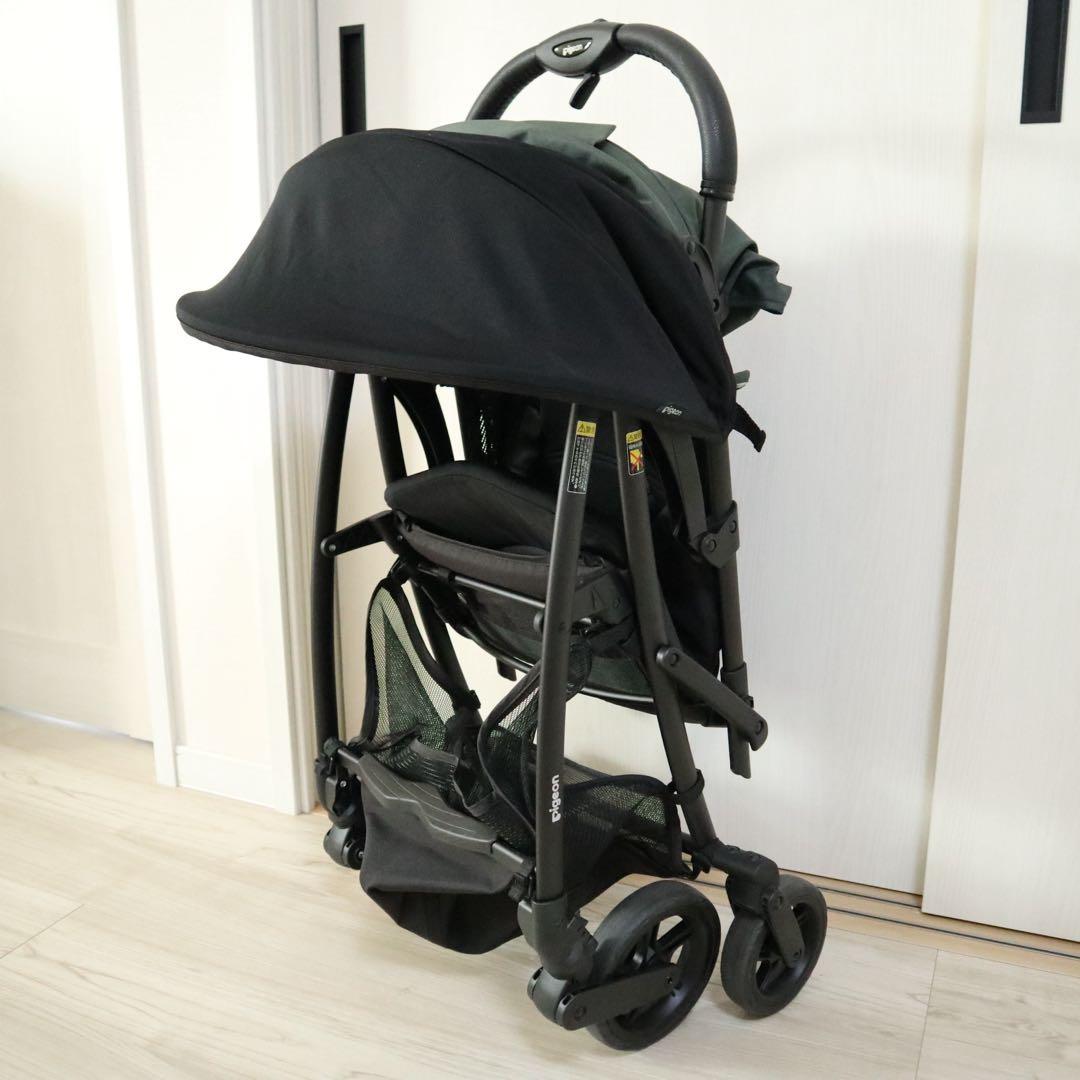 ベビーザらス限定★ピジョン ビングル BB3 ベビーカー サンシェード付 マリモ