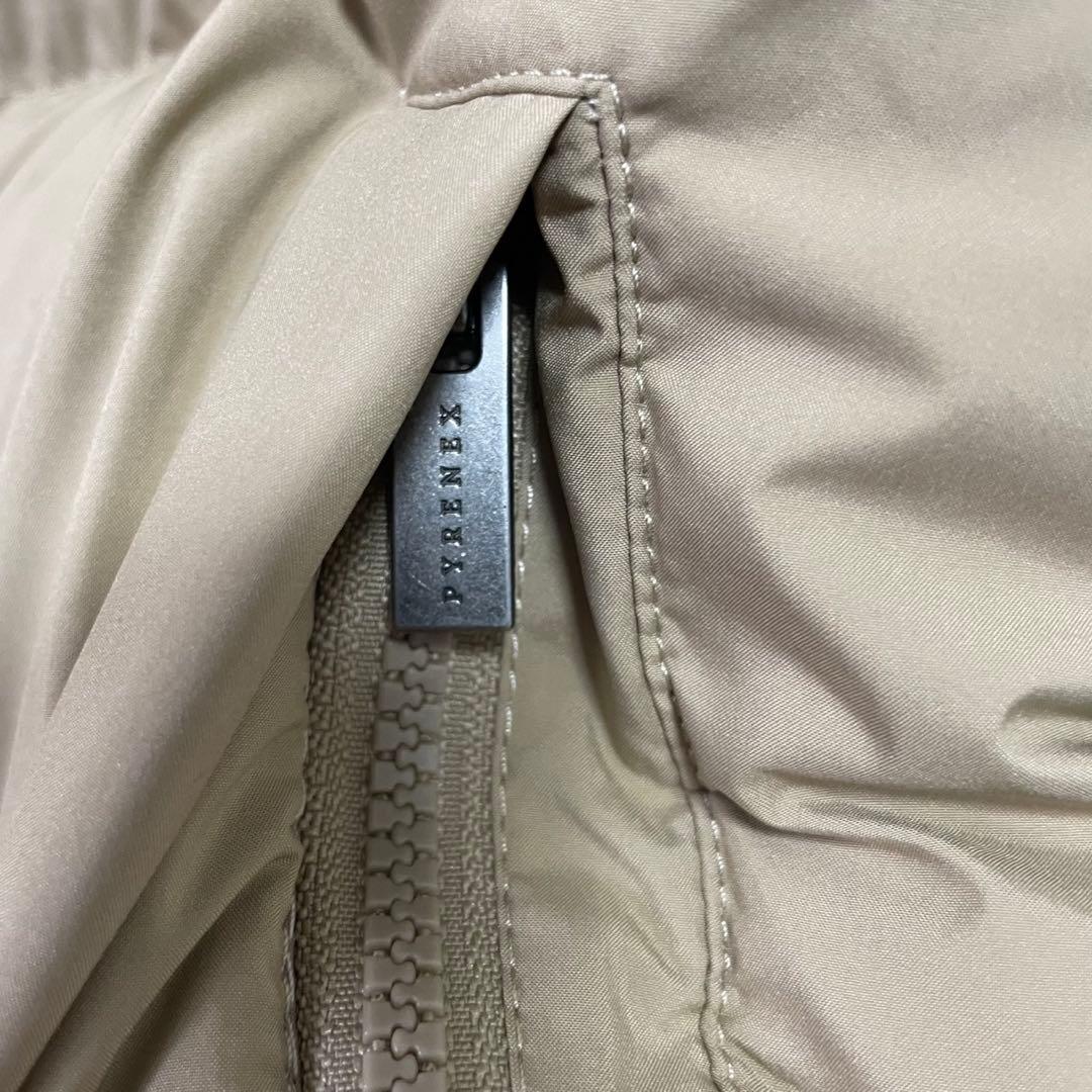 美品 PYRENEXピレネックスBARROW ダウンコート ベージュ 34