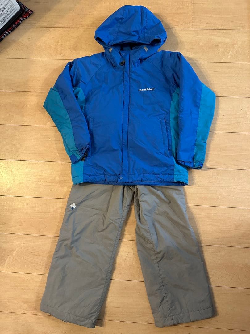 montbell 子ども用スキーウェアセット