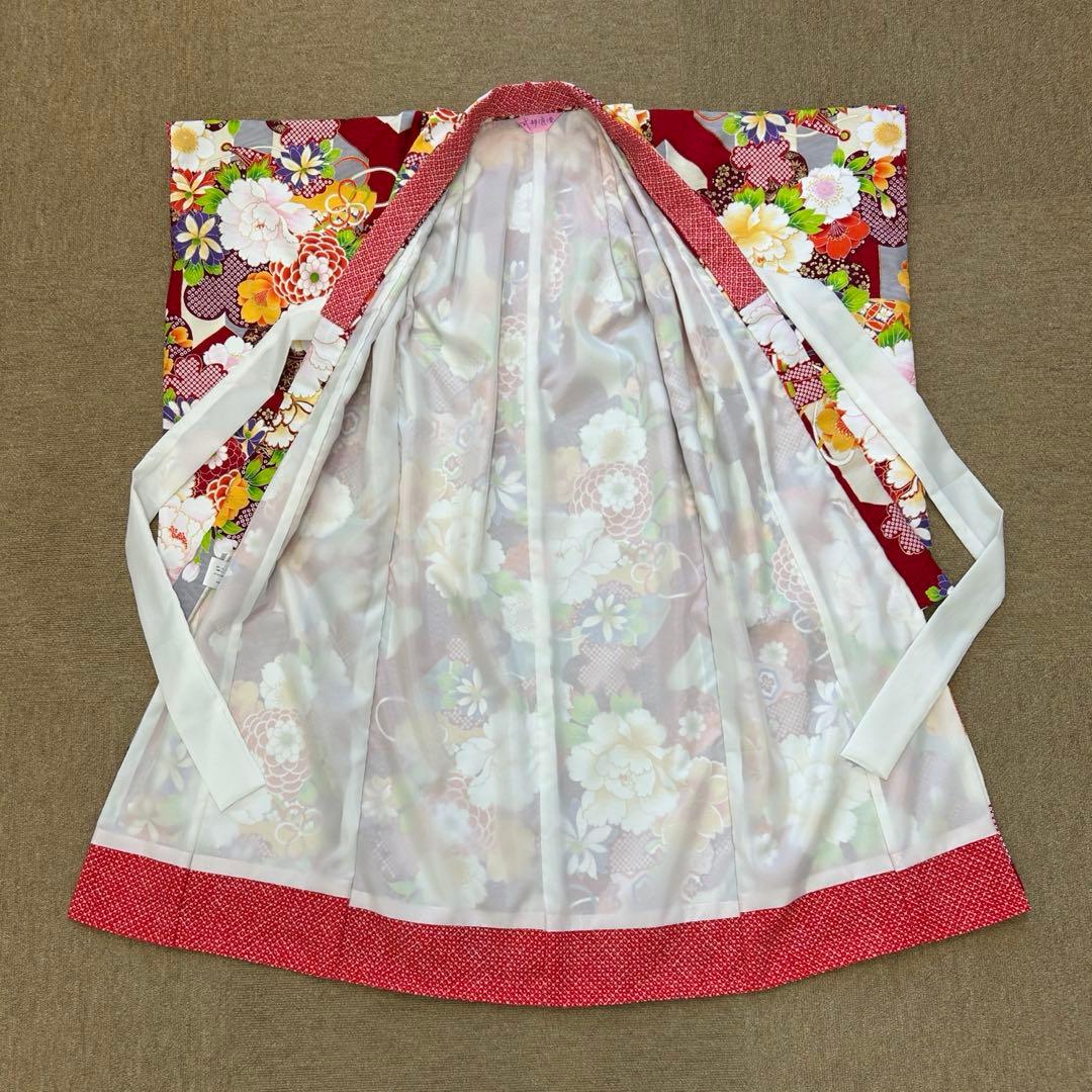 まあ　子供着物　七五三　3才 式部浪漫　被布セット