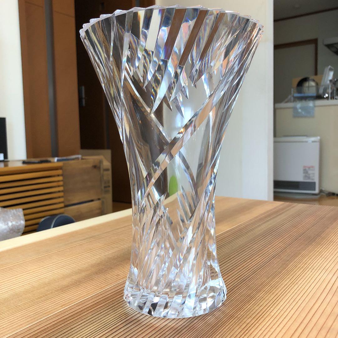 カガミクリスタル 花瓶 F306-810 箱付