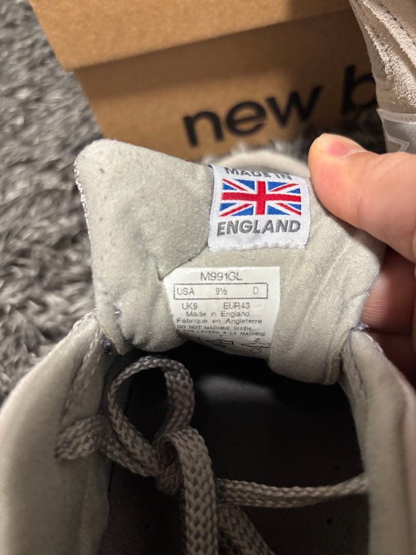 New Balance 991 グレー スニーカー