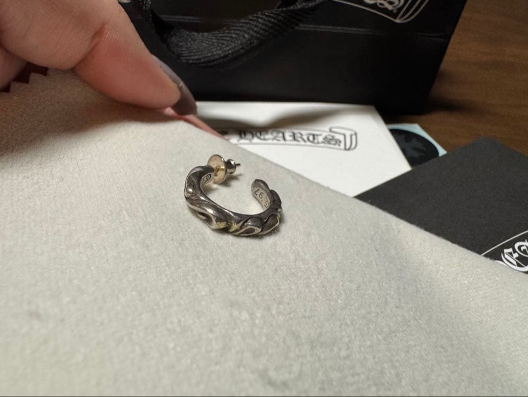 正規品 新品CHROME HEARTS シルバー ピアス(片耳用)