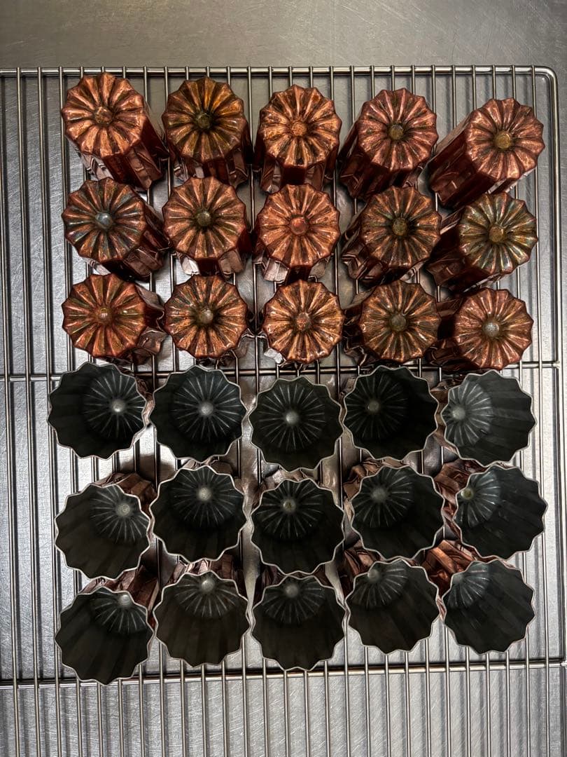 カヌレ型　銅　10個