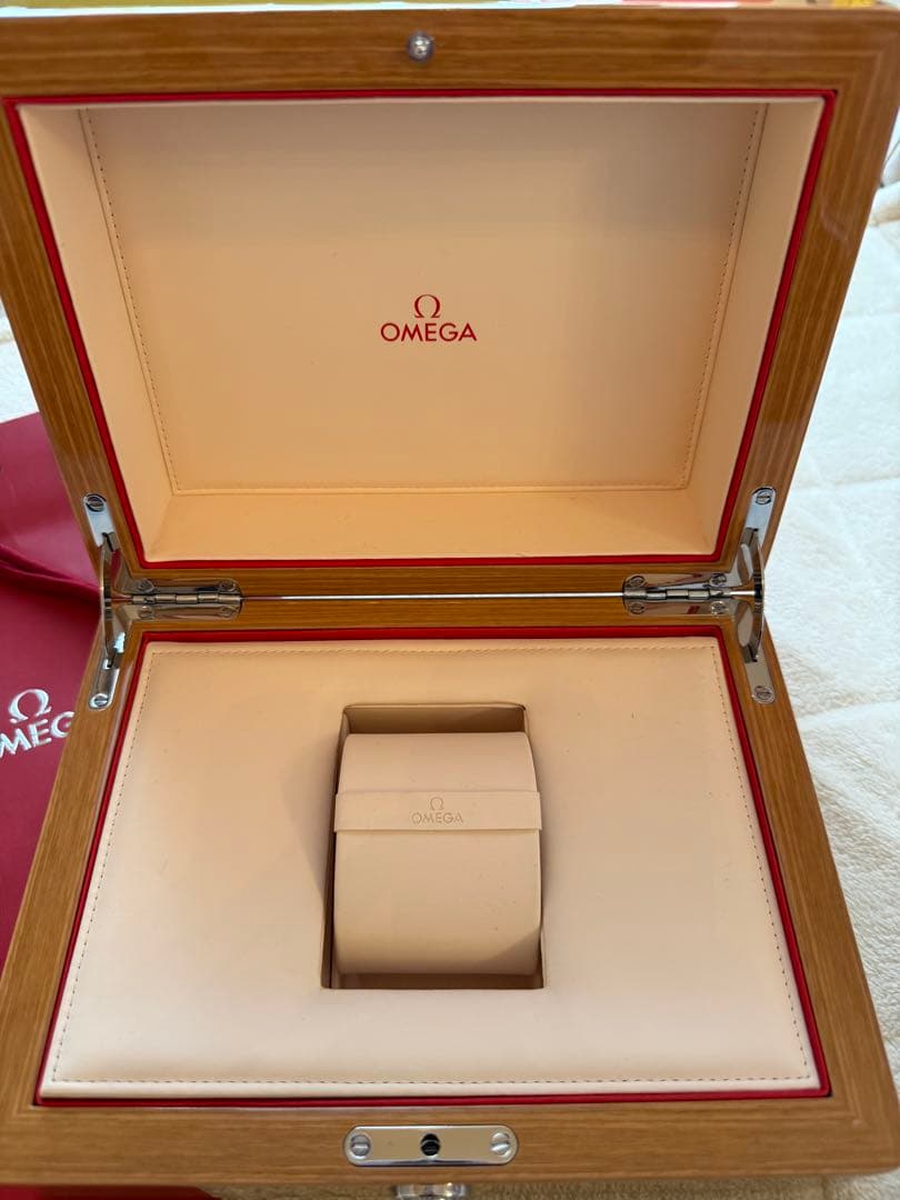 OMEGA オメガ 純正ボックス 時計 箱 木箱 ショッパー 巾着付き
