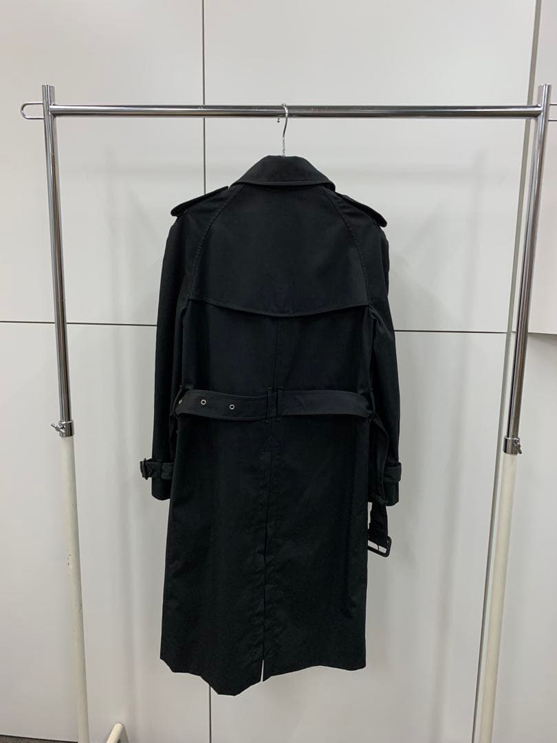 サンローランブラック トレンチコート ロング丈エディスリマン 38サイズ