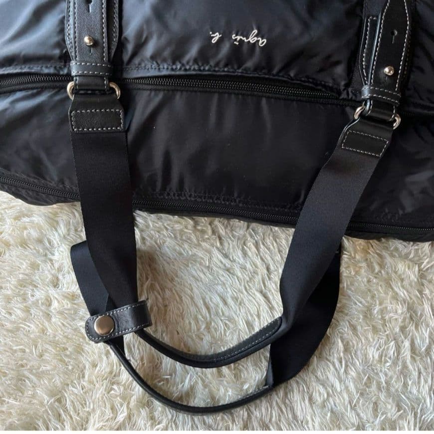 agnesb アニエスベー 2way ボストンバッグ ロゴ刺繍　ナイロン 大容量