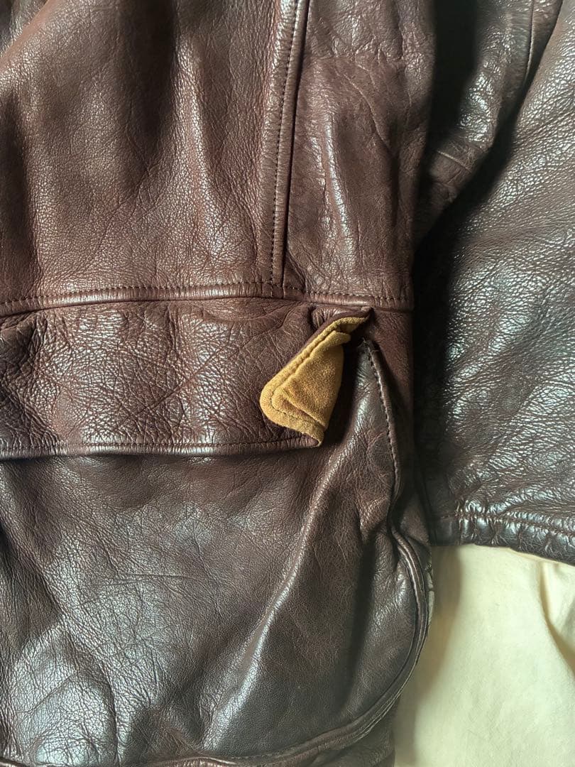 EMPORIO ARMANI ブラウン レザージャケット USED