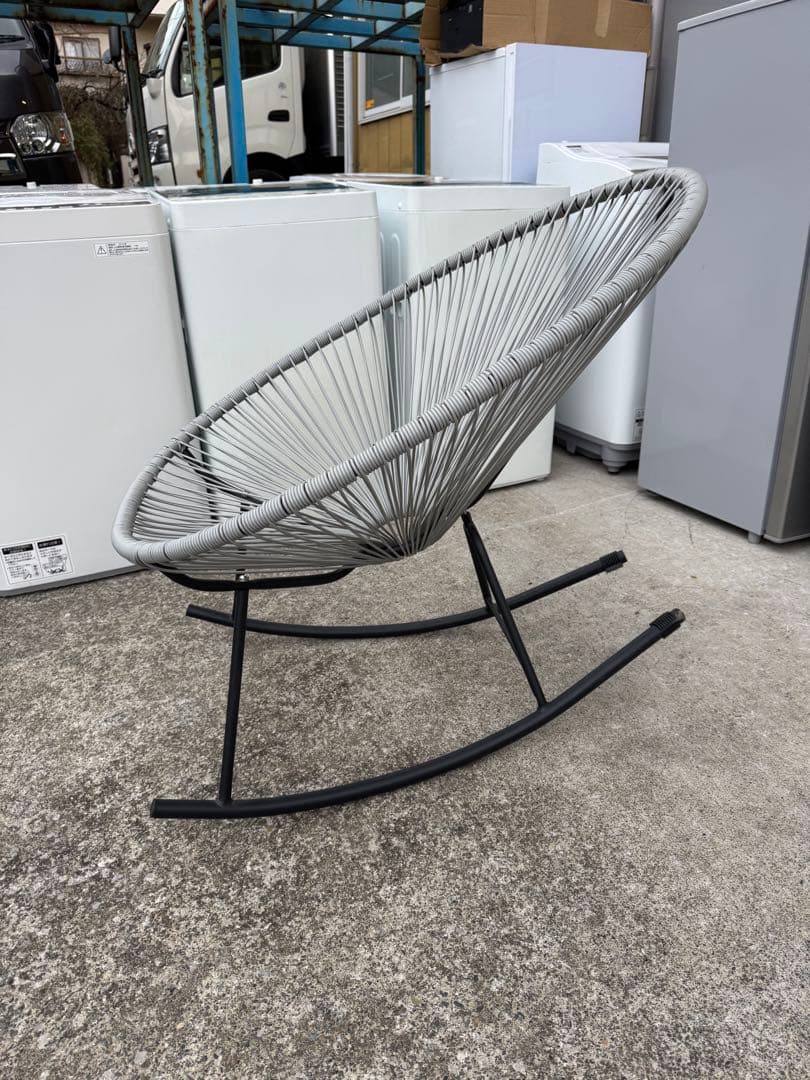 アカプルコチェア グレー　ラウンジチェア パーソナルチェア　椅子