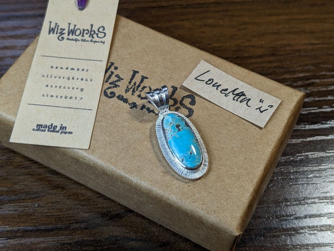 専用 彫金 ネックレス モダンネイティブ ターコイズ 98