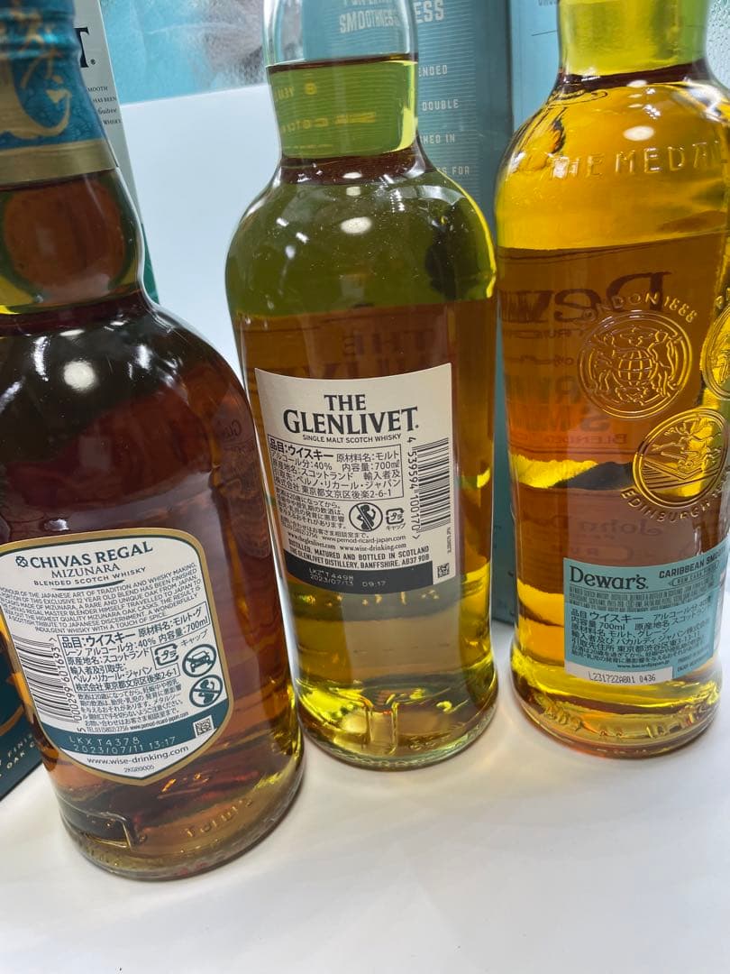 スコッチウイスキー 3本セット